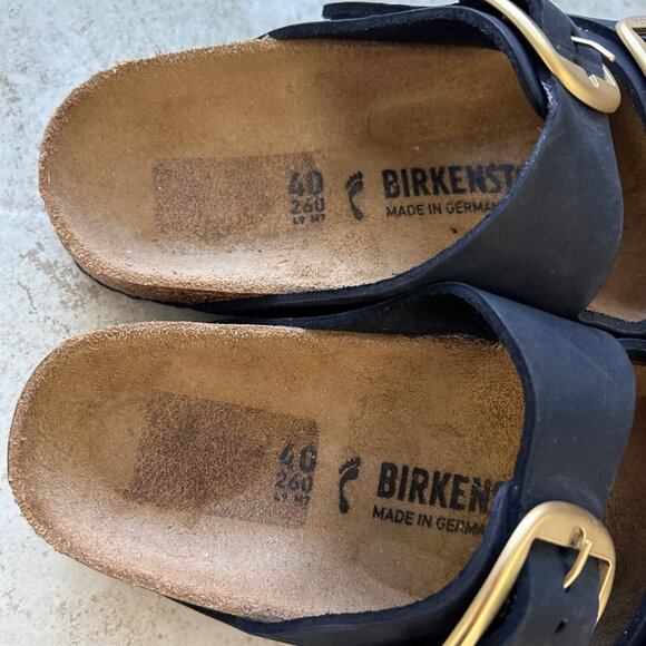 Birkenstock Arizona Womens Sz 40 Big Buckle Sandals - Picture 4 of 9